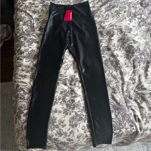 Black Faux Leather Leggings